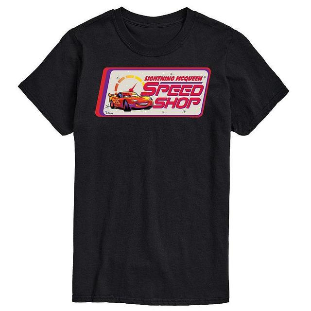 Disney / Pixars Cars Lightning McQueen Mens Speed Shop Graphic Tee Product Image