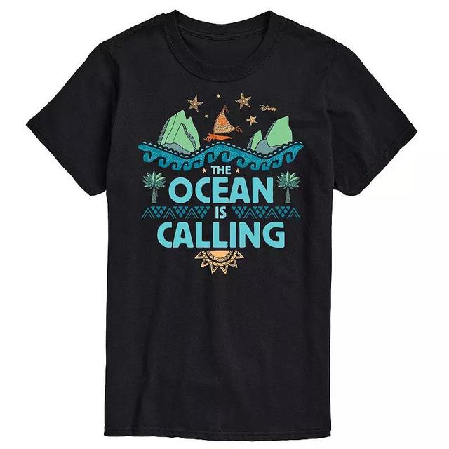 Disneys Moana Big & Tall The Ocean Is Calling Graphic Tee, Mens Product Image