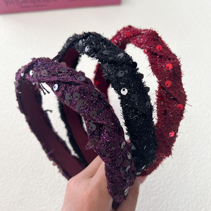 Sequined Fabric Headband Product Image