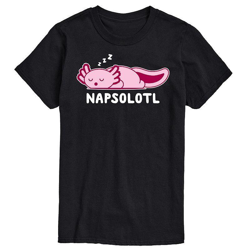 Big & Tall Napsalotl Axlotl Cartoon Graphic Tee, Mens Product Image