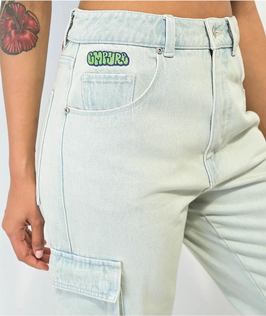 Empyre Tori Bold Peggy Wash Cargo Skate Jeans Product Image