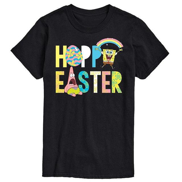 Big & Tall Nickelodeon Spongebob Squarepants Hoppy Easter Icons Graphic Tee, Mens Med Blue Product Image