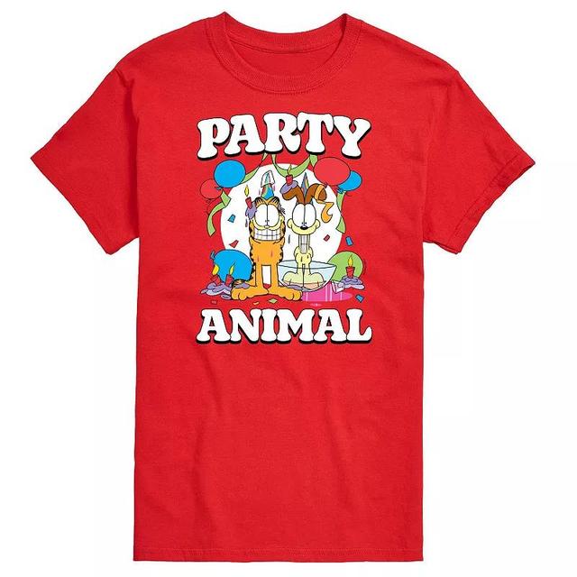 Mens Garfield Party Animal Graphic Tee Product Image