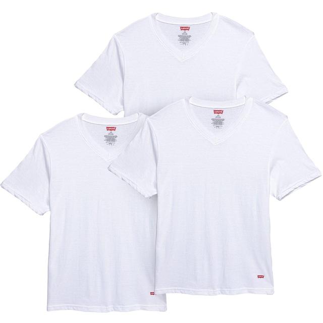 Levi's V-Neck Undershirts - 3-Pack, Short Sleeve Product Image