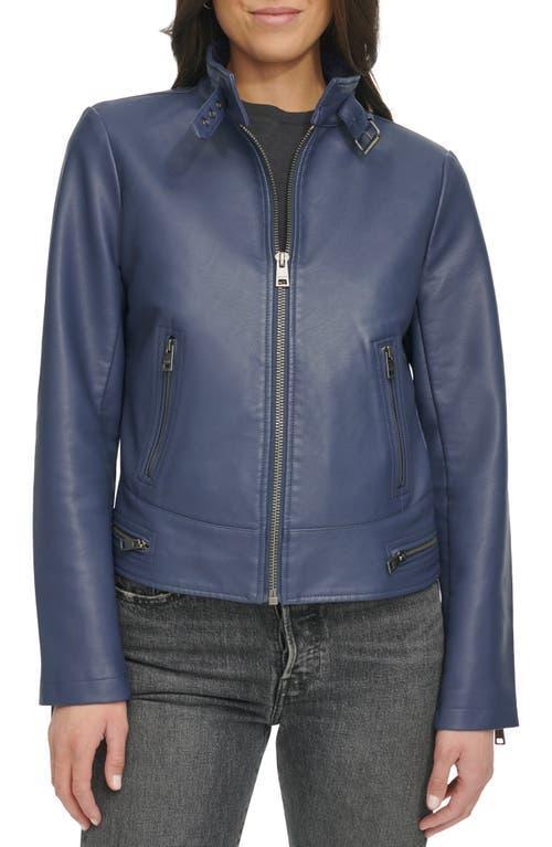 levis Womens Faux Leather Racer Jacket Product Image