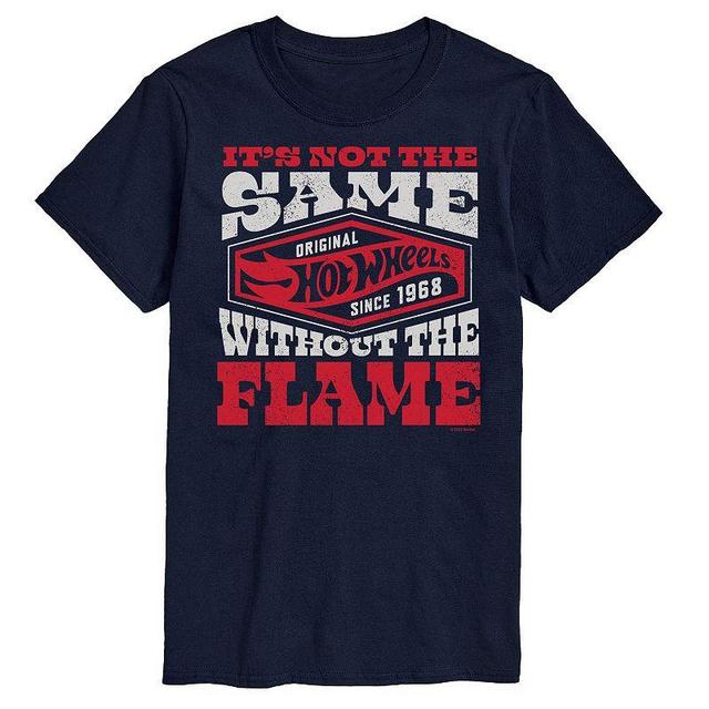 Big & Tall Hot Wheels Not The Same Without Flame Graphic Tee, Mens Blue Product Image