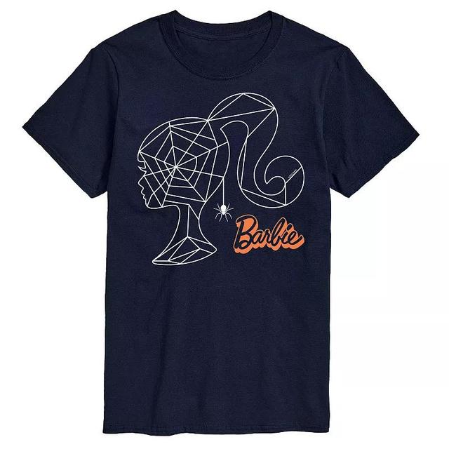 Big & Tall Barbie Spider Web Head Graphic Tee, Mens Black Product Image