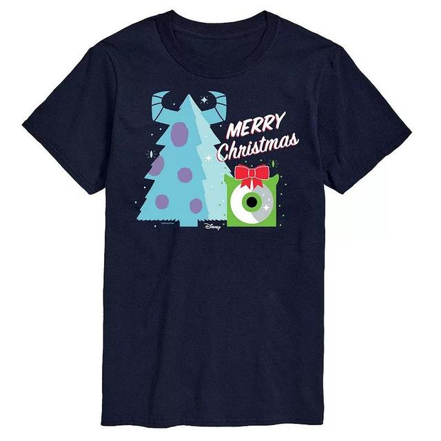 Disney / Pixars Monsters Inc Big & Tall Merry Christmas Graphic Tee, Mens Product Image