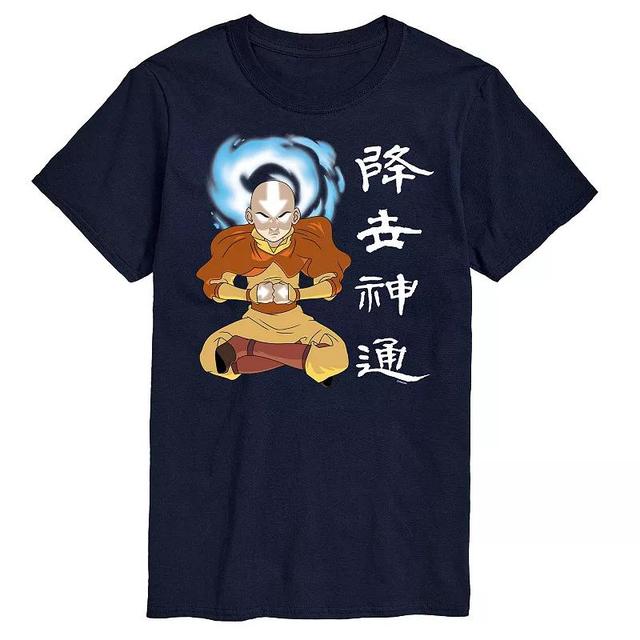 Big & Tall Avatar The Last Airbender AANG Graphic Tee, Mens Blue Product Image