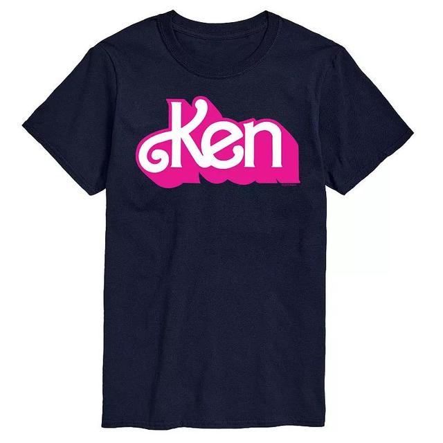 Big & Tall Barbie Ken Logo Graphic Tee, Mens Blue Product Image