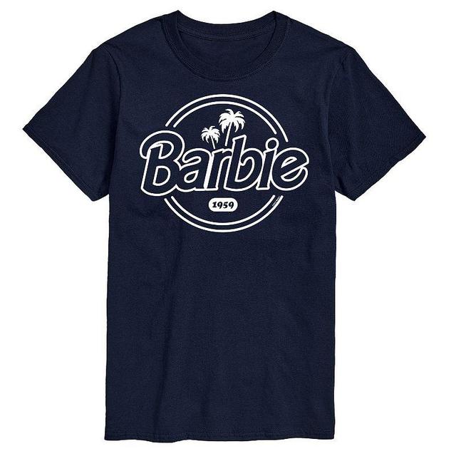 Big & Tall Barbie Logo 1959 Graphic Tee, Mens Blue Product Image