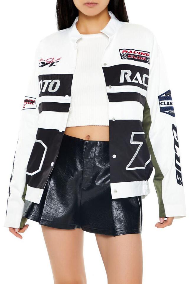 Colorblock Bomber Racing Jacket | Forever 21 Product Image