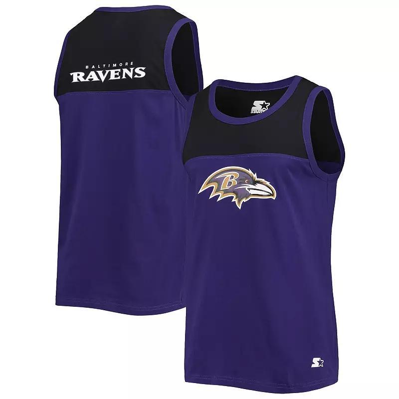 Mens Starter /Black Baltimore Ravens Team Touchdown Fashion Tank Top Product Image