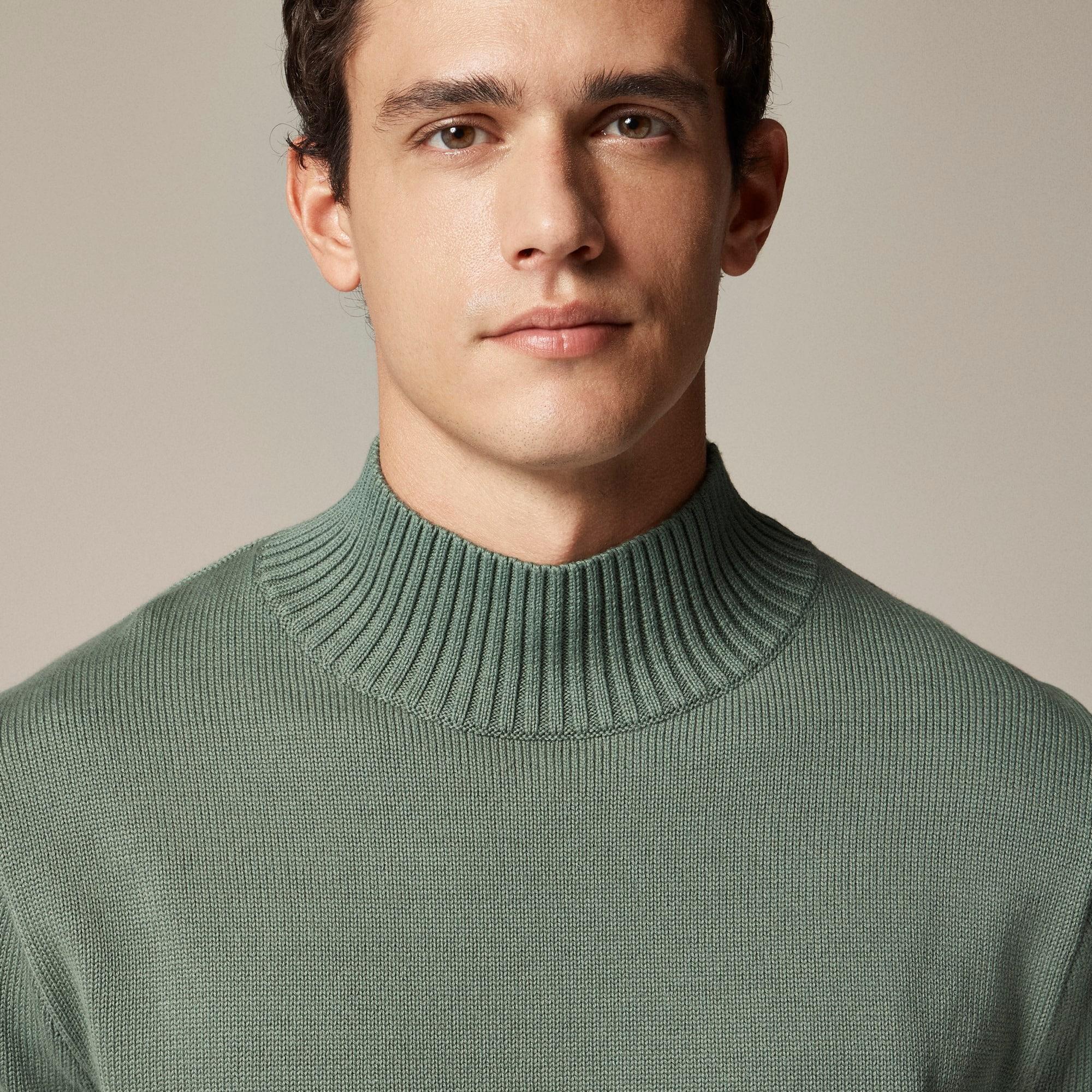 Heritage cotton mockneck sweater Product Image