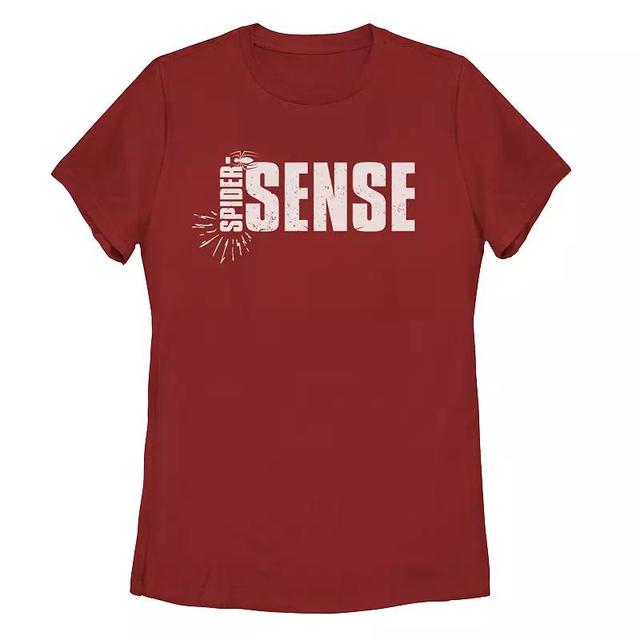 Juniors Marvel Spider-Man Spider-Sense Text Tee, Girls Product Image