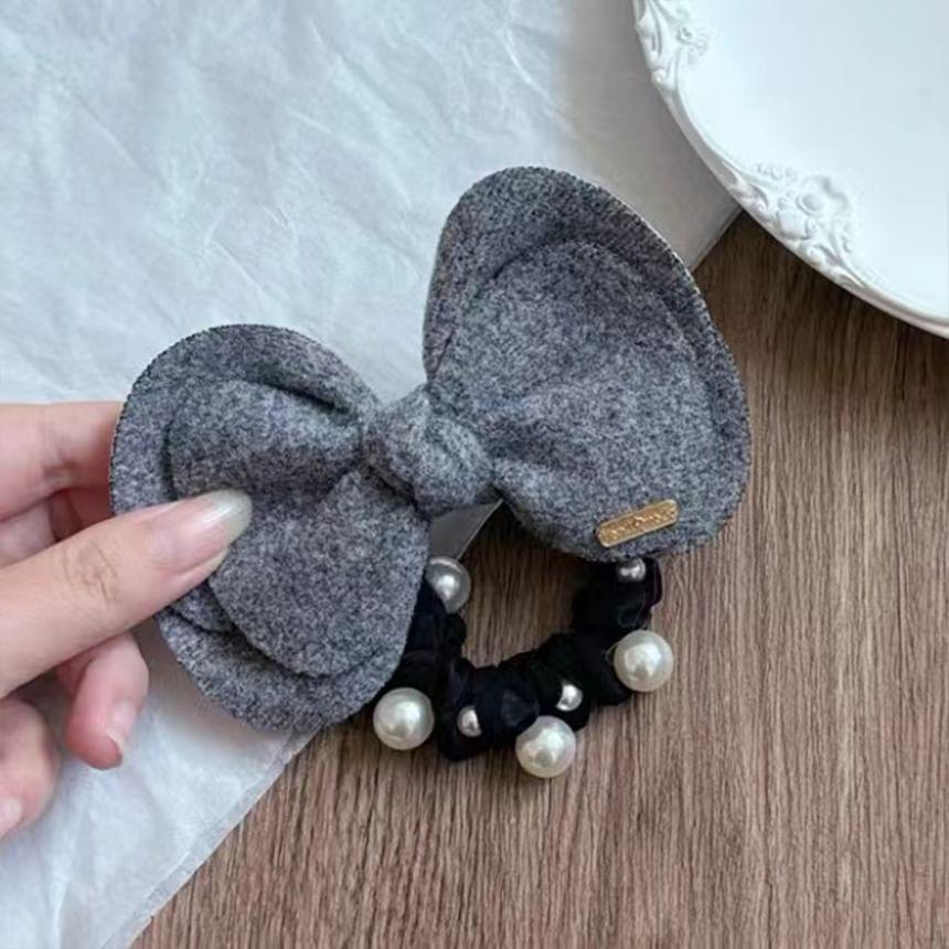 Bow Fabric Hair Tie Product Image