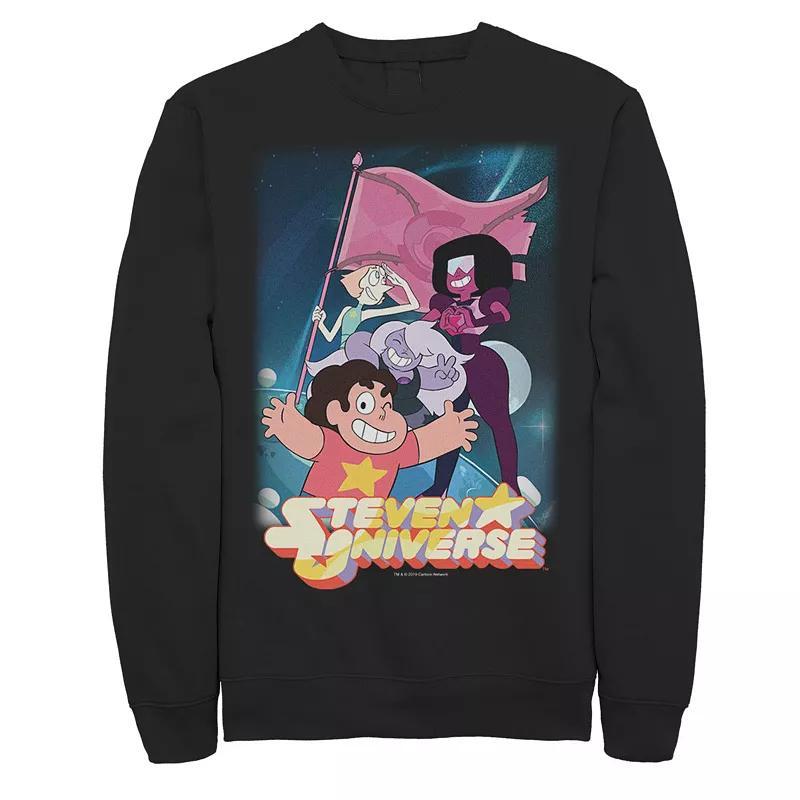 Mens Cartoon Network Steven Universe Team Flag Poster Sweatshirt Grey Heather Product Image