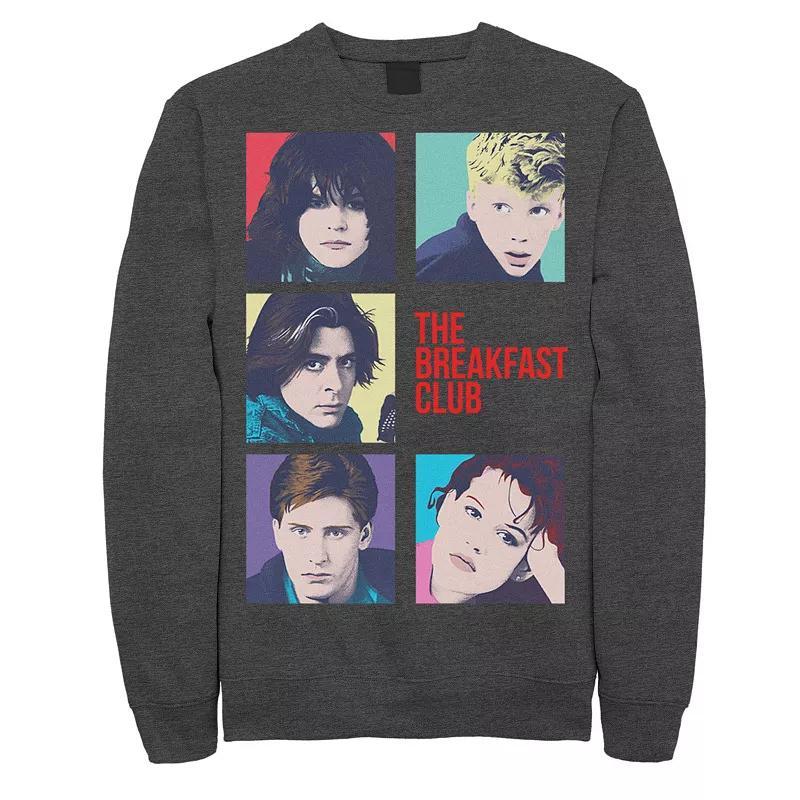 Mens Breakfast Club Group Shot Squares Sweatshirt Dark Grey Product Image