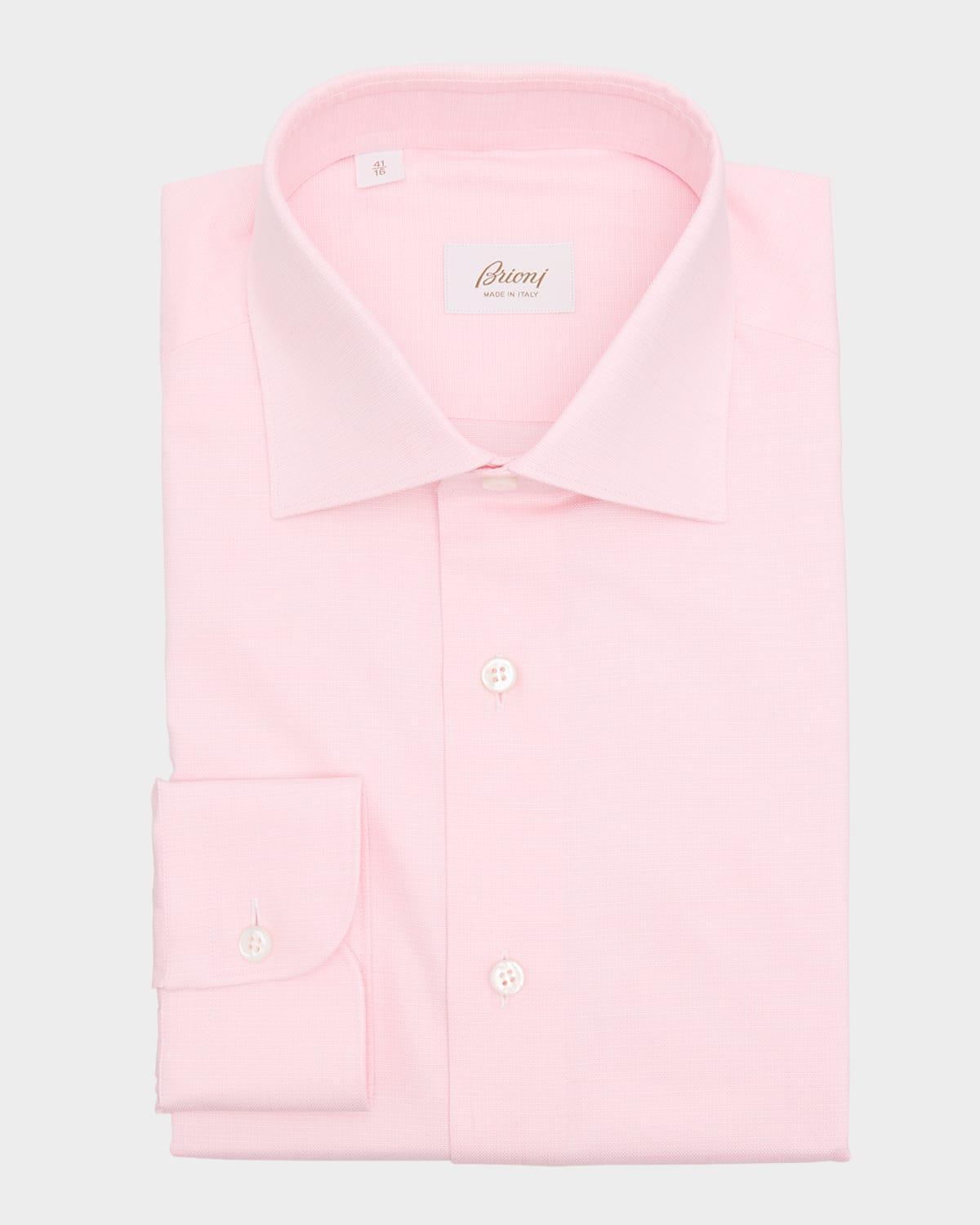 Mens Cotton Textured Dress Shirt Product Image