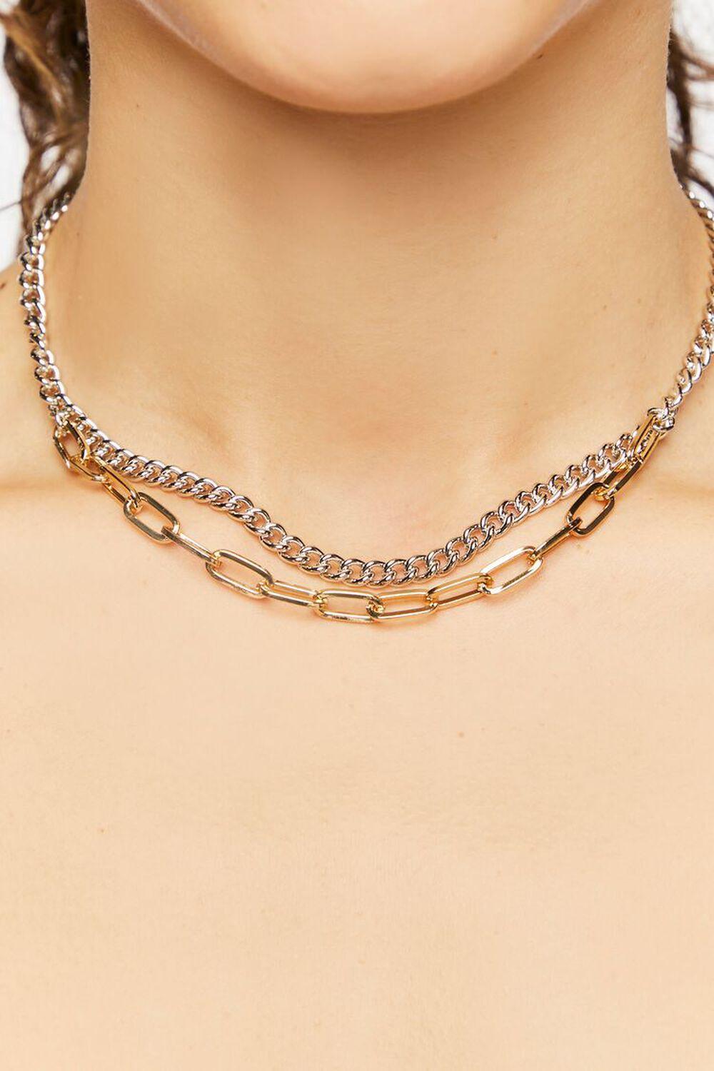 Upcycled Layered Chain Necklace | Forever 21 Product Image