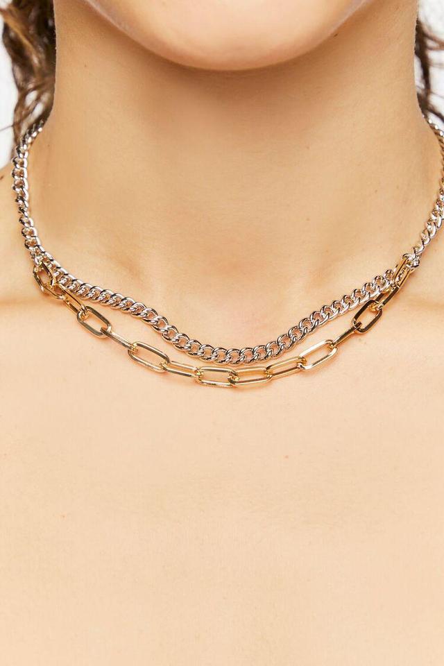 Upcycled Layered Chain Necklace | Forever 21 Product Image