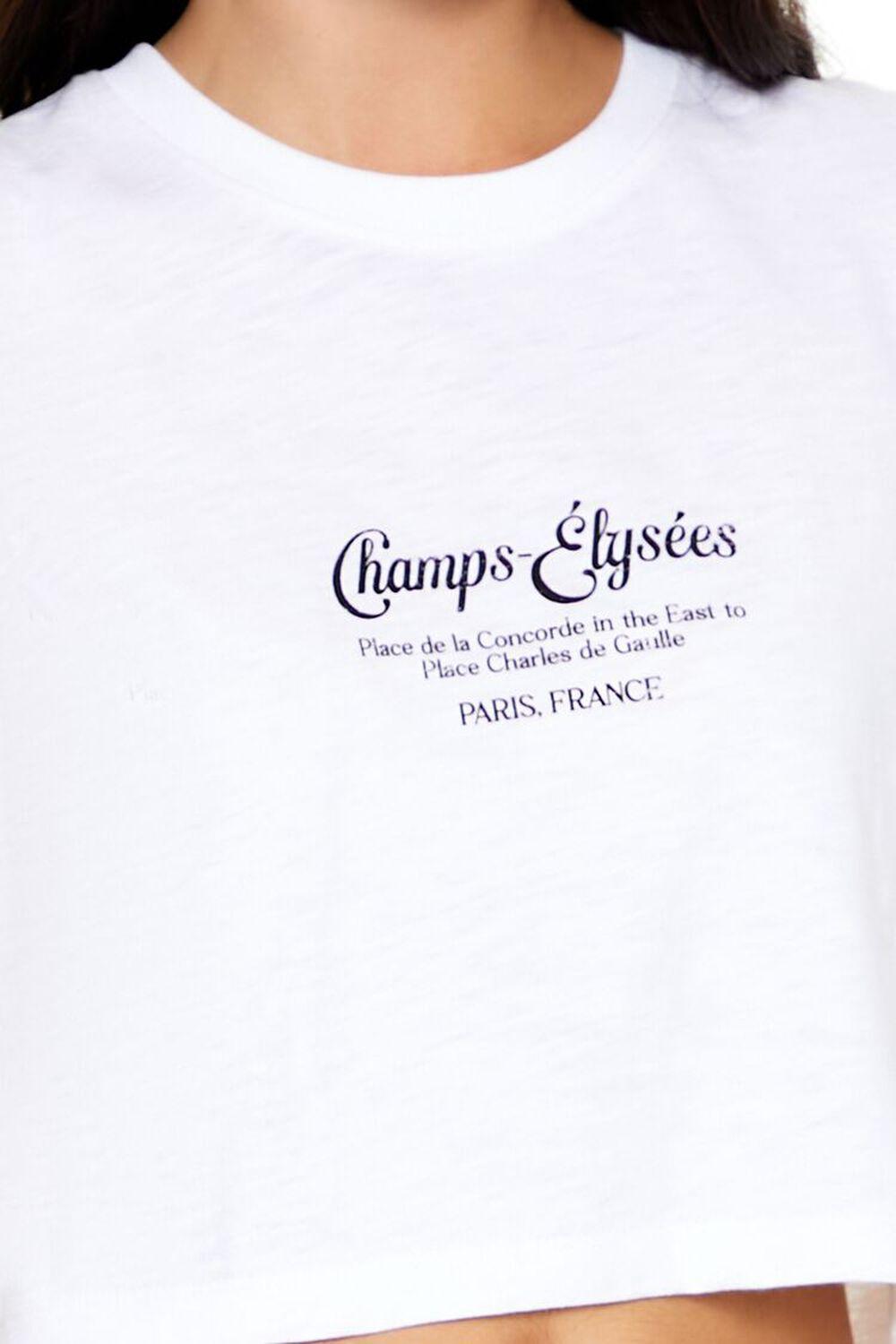 Champs-Elysees Cropped Muscle Tee | Forever 21 Product Image