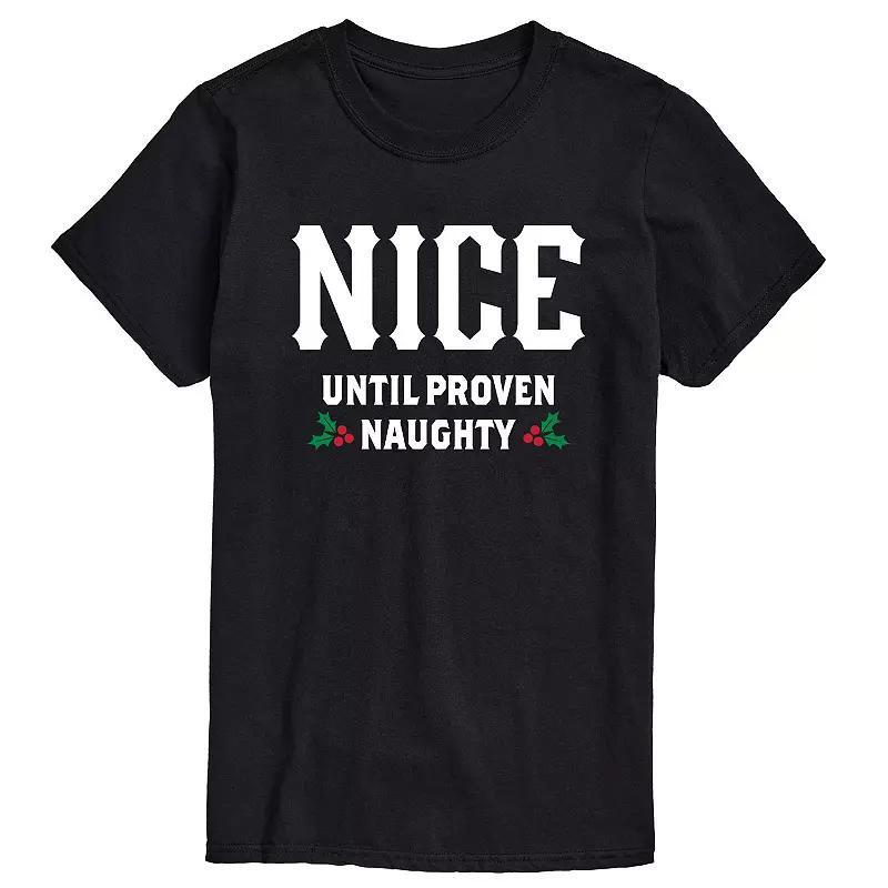 Big & Tall Nice Until Naughty Tee, Mens Product Image