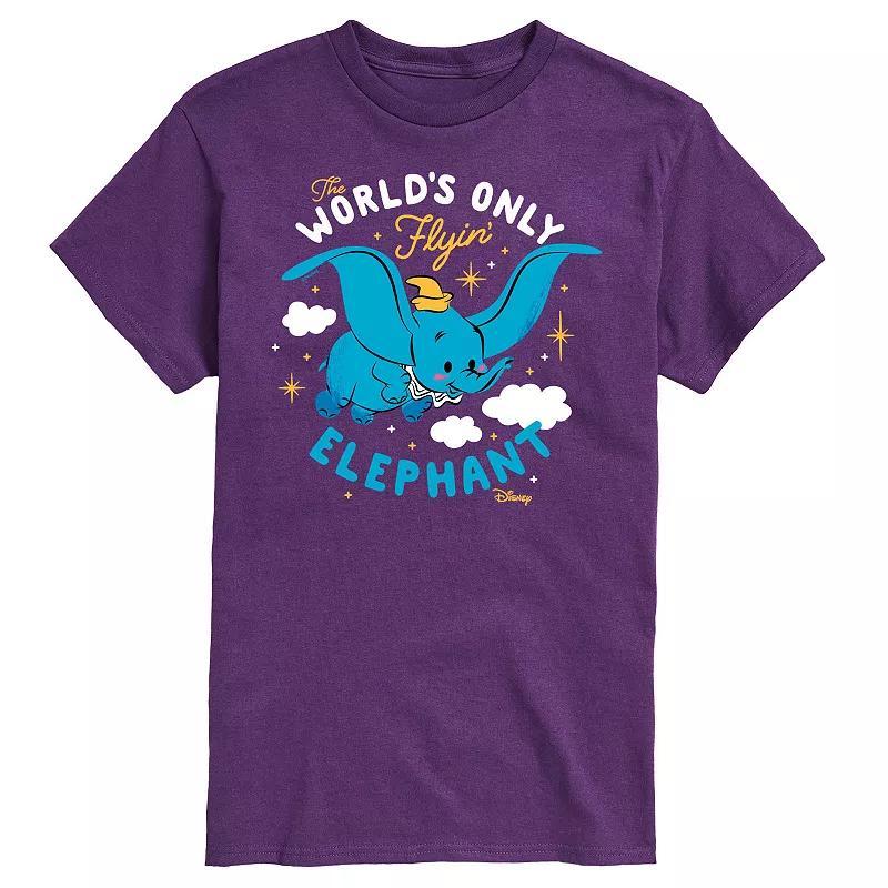 Disneys Dumbo Big & Tall Flying Elephant Graphic Tee, Mens Product Image