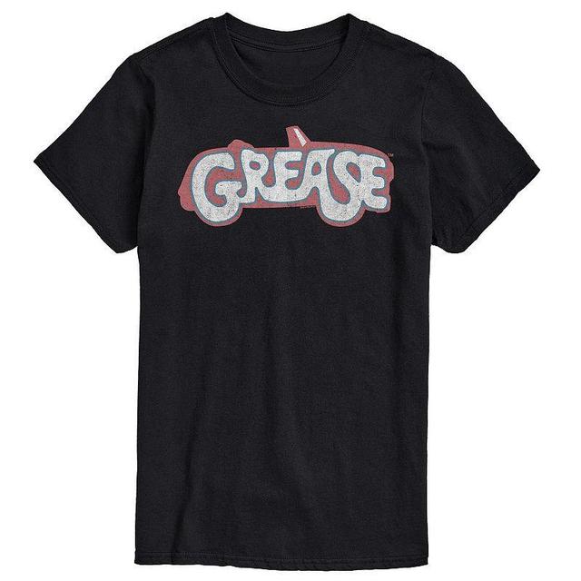 Big & Tall Grease Logo Tee, Mens Black Product Image