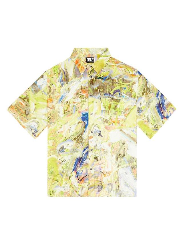 Mens Umbe Printed Button-Front Shirt Product Image