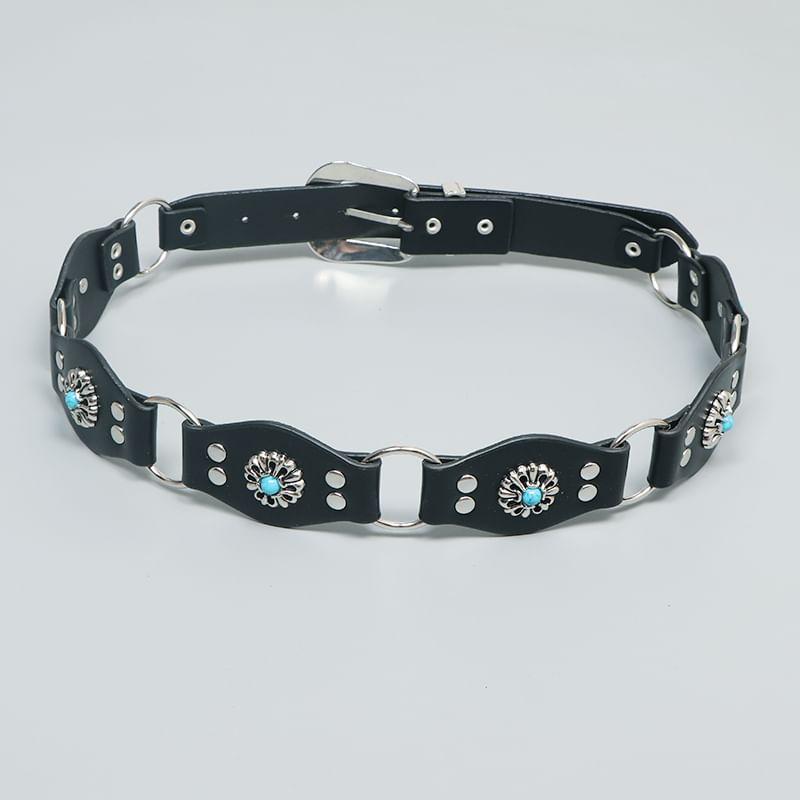 Faux Leather Buckled Belt Product Image