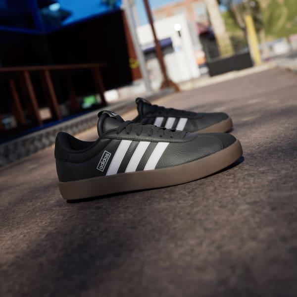 adidas Womens Vl Court 3.0 Casual Sneakers from Finish Line - Core Black, White Product Image