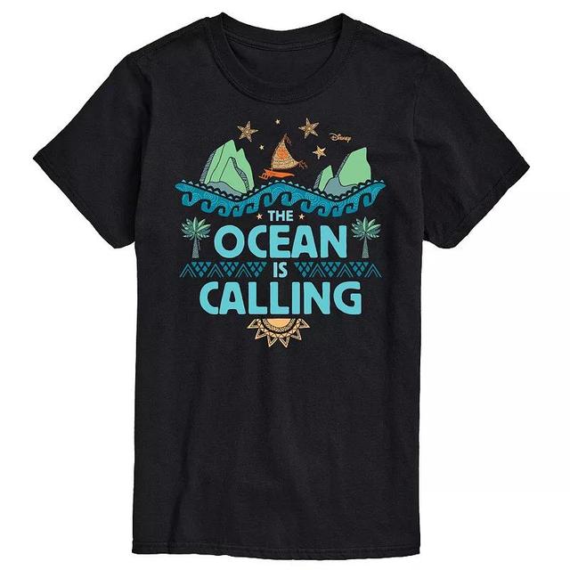 Disneys Moana Big & Tall The Ocean Is Calling Graphic Tee, Mens Product Image