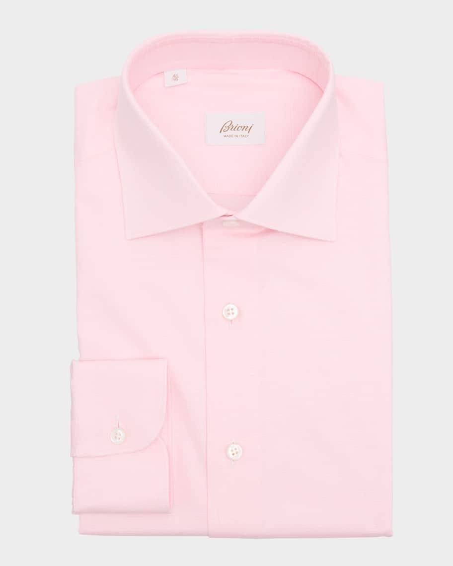 Mens Cotton Textured Dress Shirt Product Image