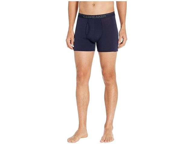 Icebreaker Anatomica Merino Boxers w/ Fly (Midnight Navy) Men's Underwear Product Image