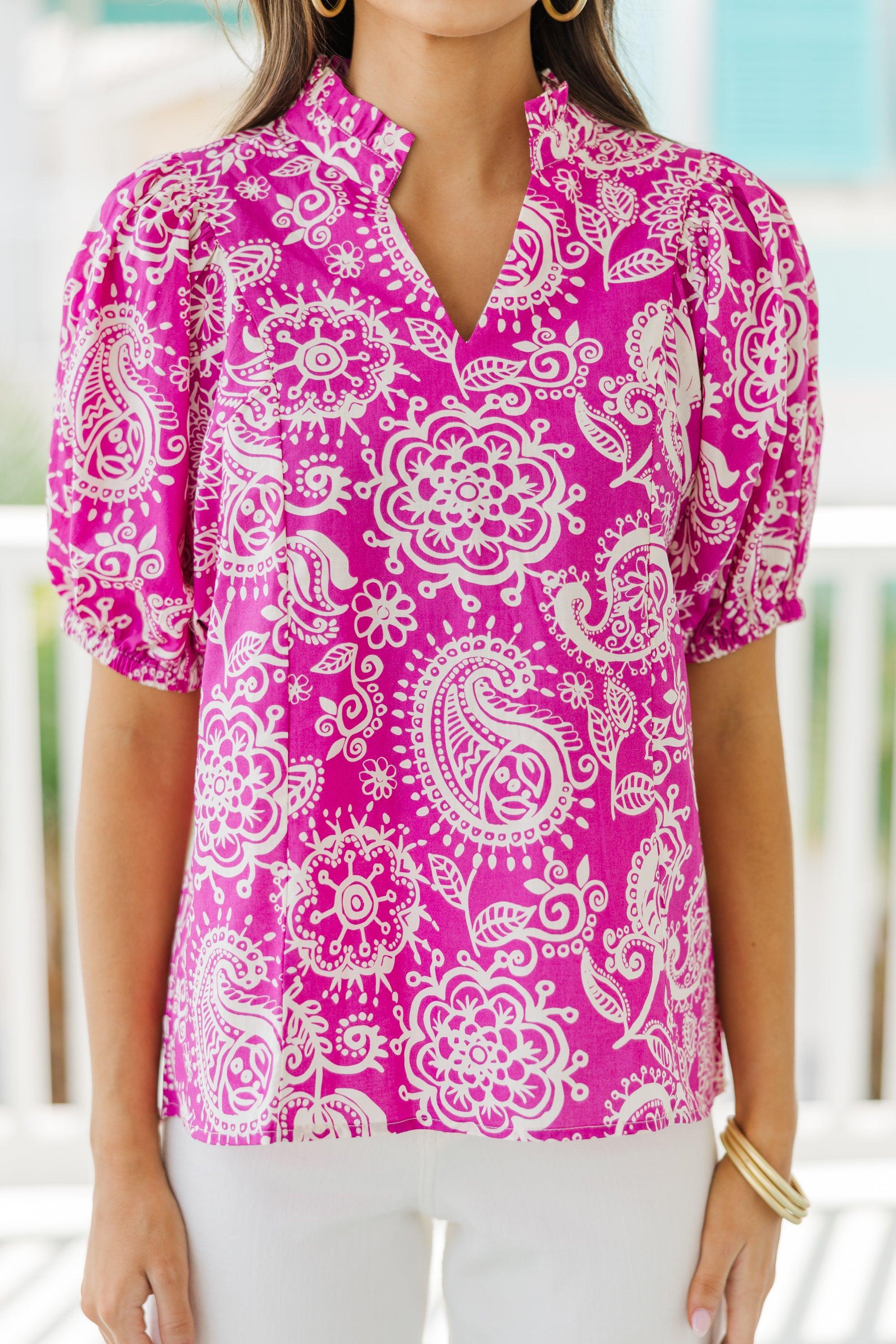 This Is It Pink Floral Blouse Female Product Image