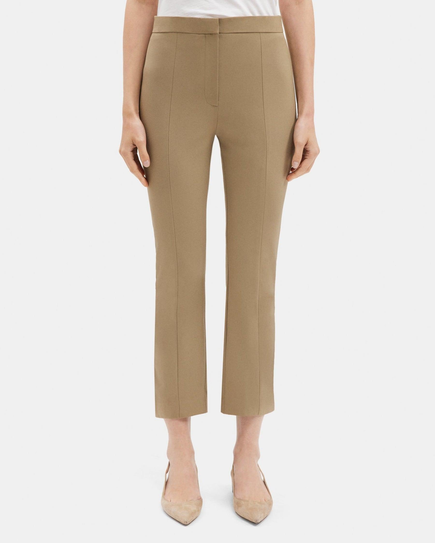 Slit Kick Pant in Stretch Cotton product image