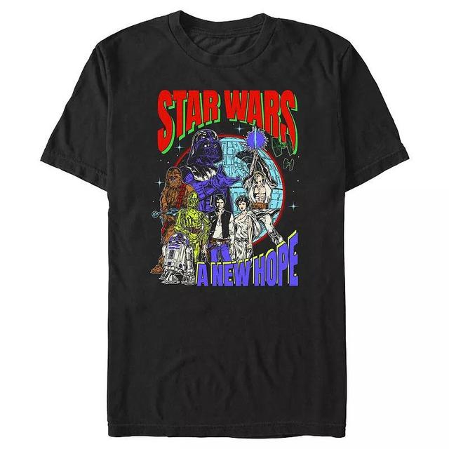 Big & Tall Star Wars A New Hope Vintage Poster Graphic Tee, Mens Product Image