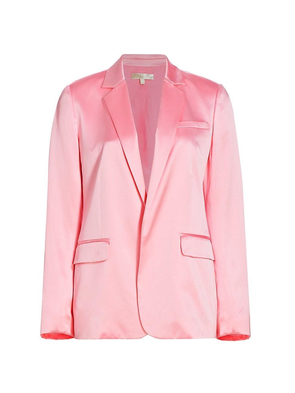 Womens Astara Silk Charmeuse Blazer Product Image