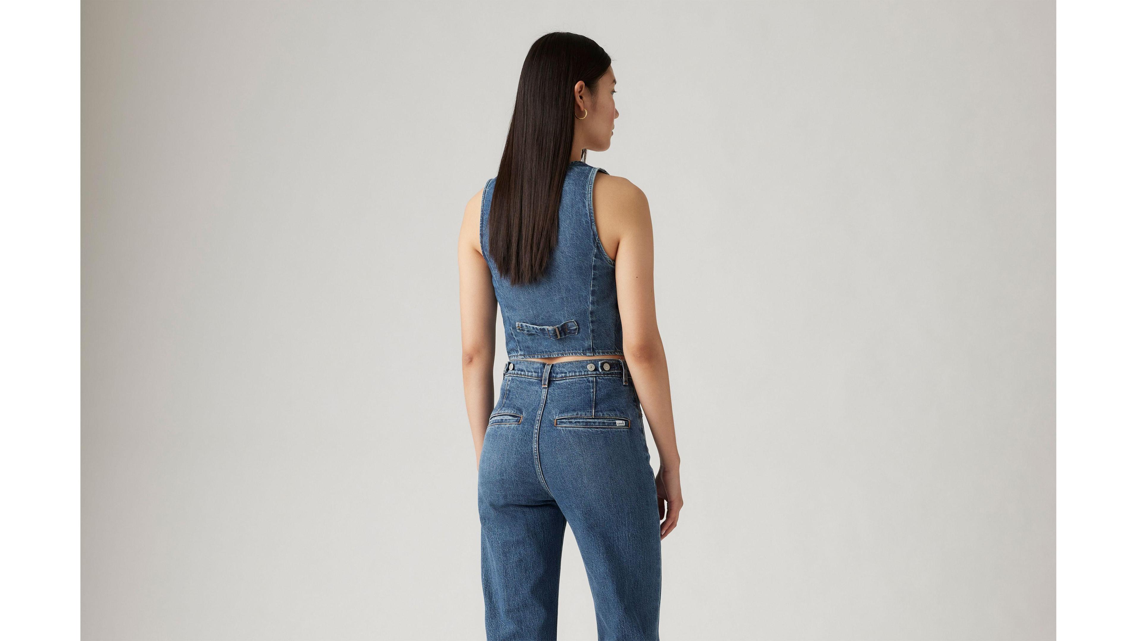 Tailored Denim Vest Product Image