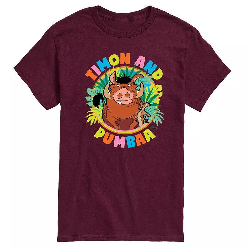 Disneys The Lion King Timon And Pumba Mens Graphic Tee Product Image