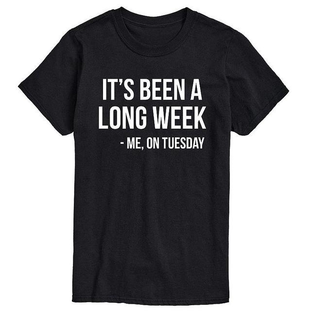 Big & Tall Its Been A Long Week Graphic Tee, Mens Product Image