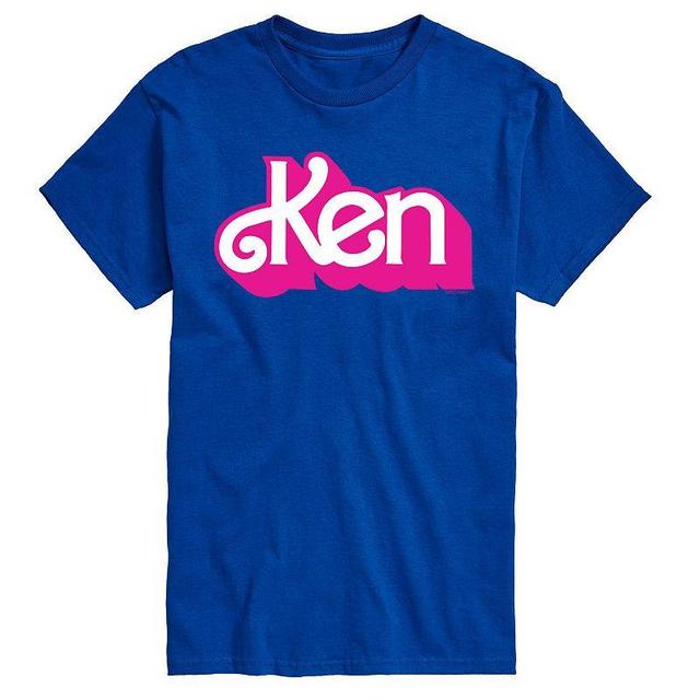 Big & Tall Barbie Ken Logo Graphic Tee, Mens Med Blue Product Image