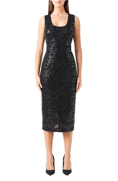 Endless Rose Sequin Lace Midi Dress Product Image