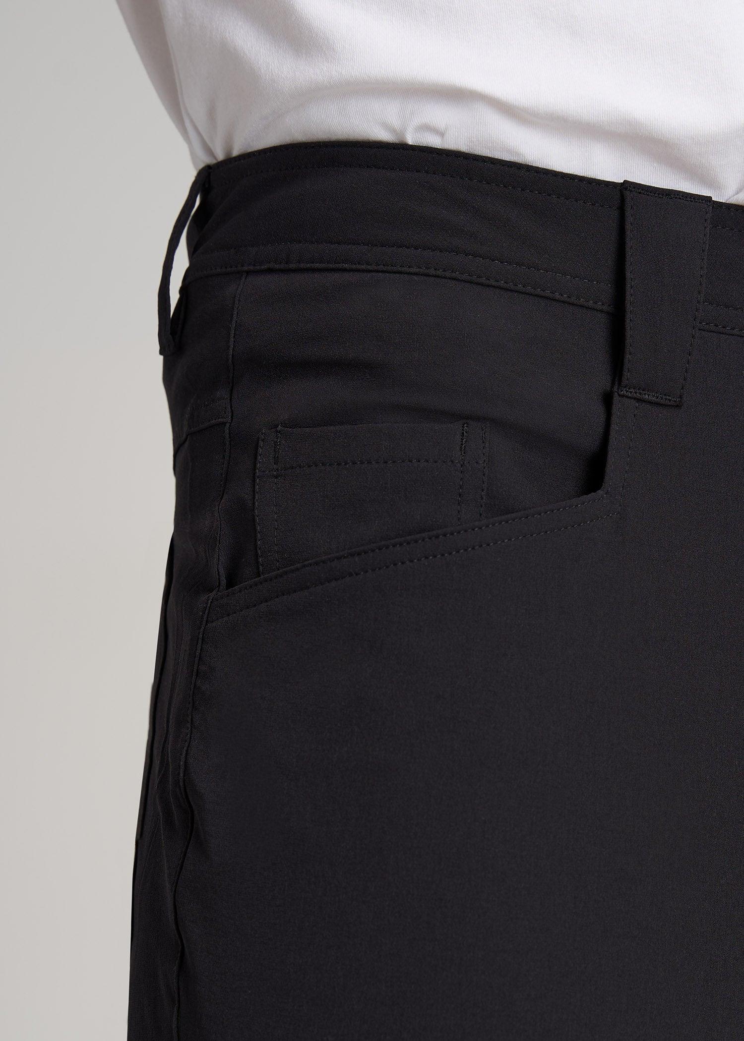 Hiking Shorts for Tall Men in Black Product Image