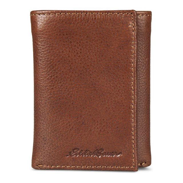 Mens Eddie Bauer Logo Leather Trifold Wallet Product Image