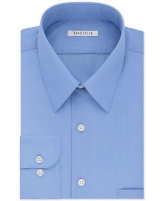 Van Heusen Mens Big & Tall Classic/Regular Fit Wrinkle Free Poplin Solid Dress Shirt Product Image