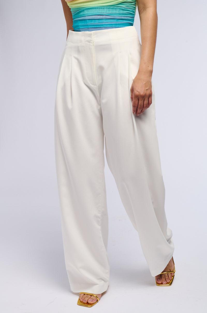 GIVE THEM CLASS PLEATED STRAIGHT LEG TROUSER Product Image