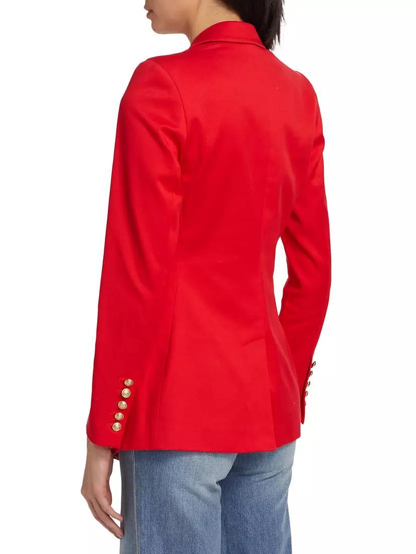 Kendi Cotton Twill Double-Breasted Blazer Product Image