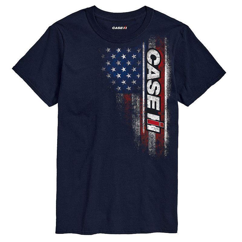 Mens Case IH American Flag Tee Blue Product Image